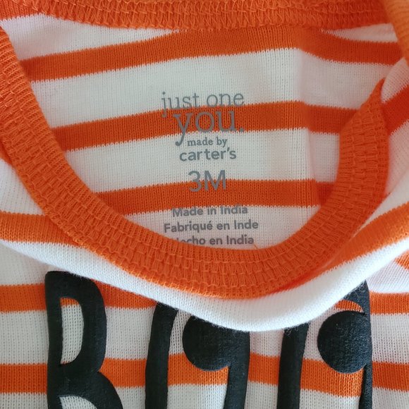 BRAND NEW Carter's Just One You Halloween onesie‎ set. 3M, NWOT (tags fell off) - Picture 3 of 3